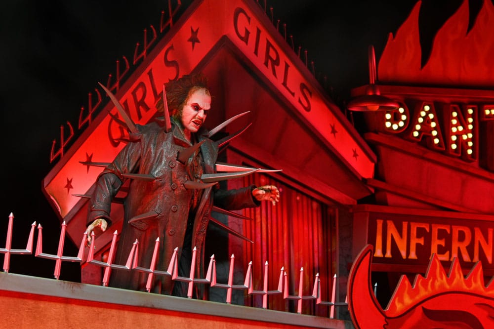 Beetlejuice (1988) Diorama Inferno Room Deluxe Set con Figura Trench con Punte NECA