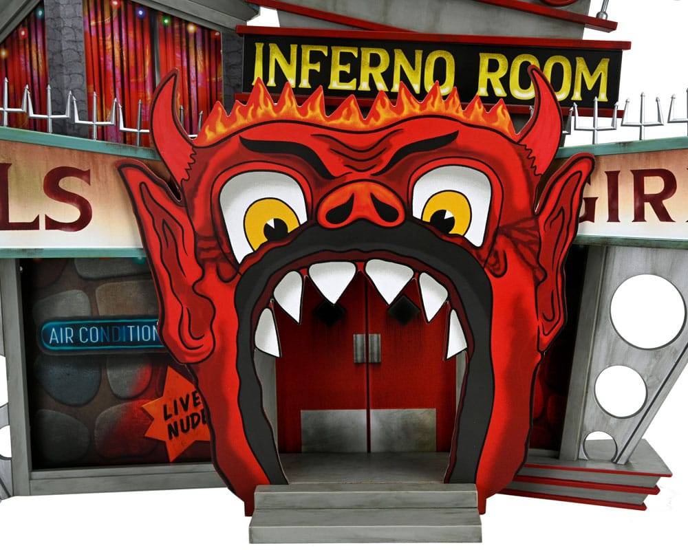 Beetlejuice (1988) Diorama Inferno Room Deluxe Set con Figura Trench con Punte NECA