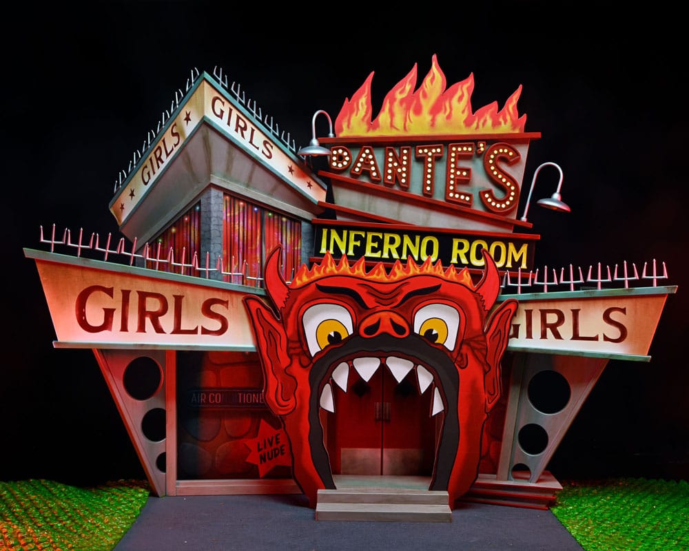 Beetlejuice (1988) Diorama Inferno Room Deluxe Set con Figura Trench con Punte NECA