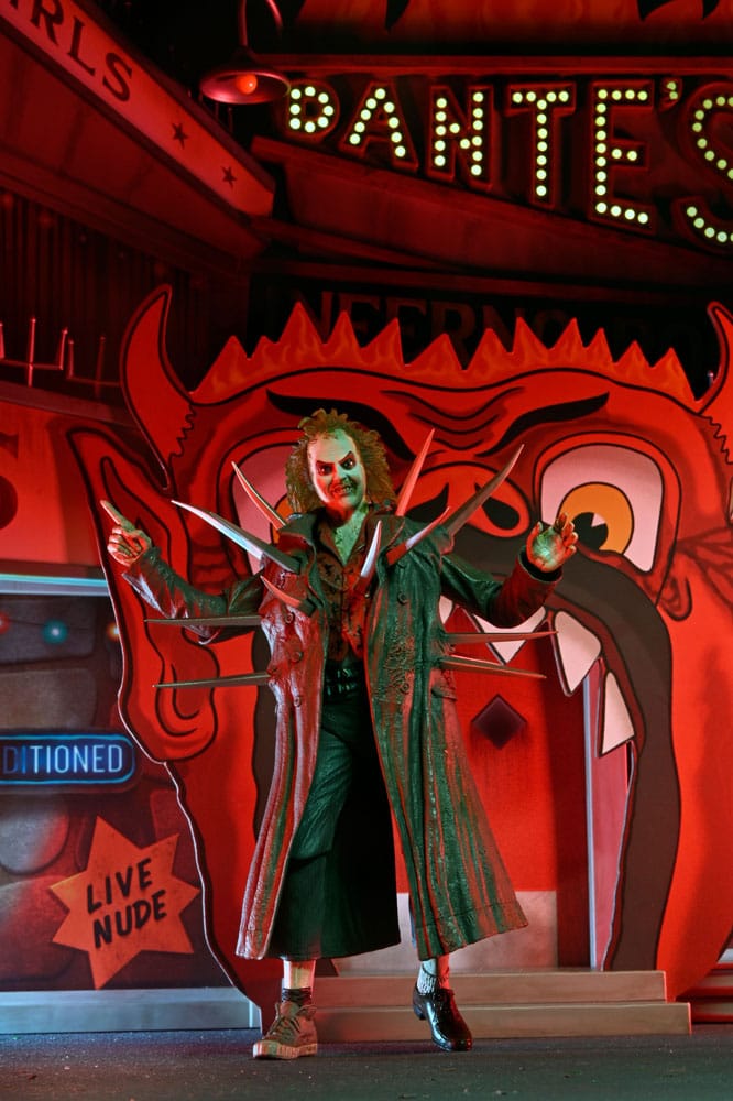Beetlejuice (1988) Diorama Inferno Room Deluxe Set con Figura Trench con Punte NECA