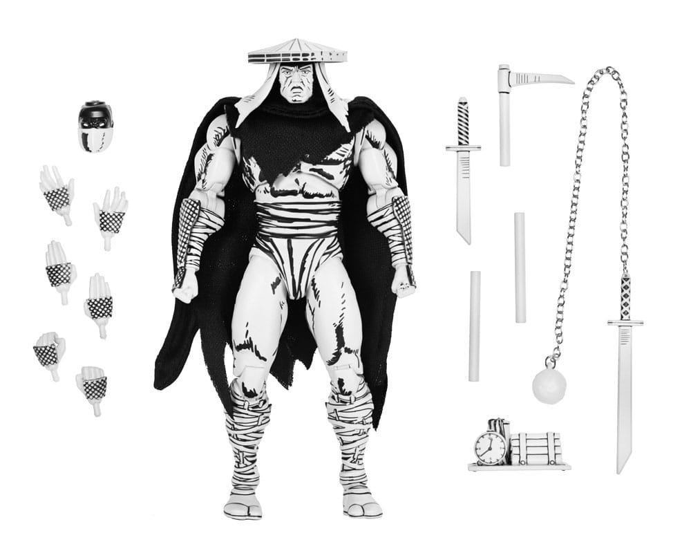 Tartarughe Ninja - Foot Assassin Bianco e Nero, Action Figure 18 cm NECA