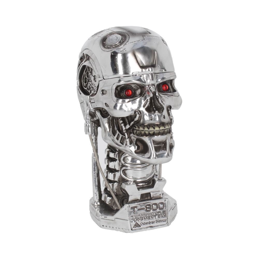 Terminator 2 Scatola Portaoggetti a Forma di Testa, 21 cm, Nemesis Now