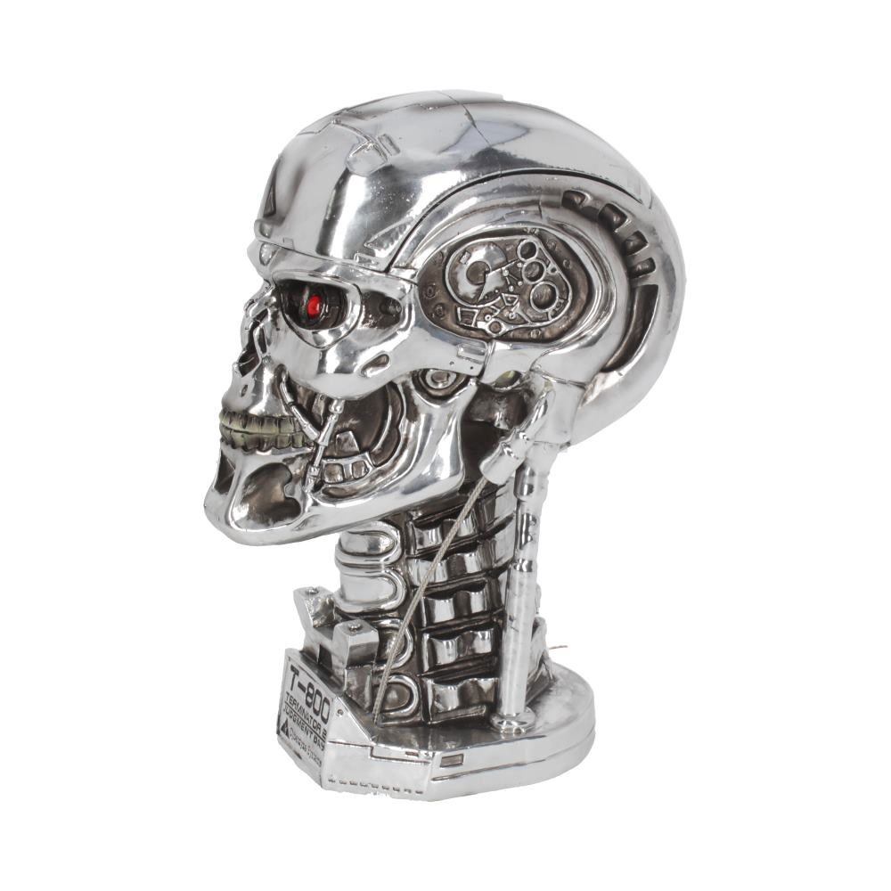 Terminator 2 Scatola Portaoggetti a Forma di Testa, 21 cm, Nemesis Now