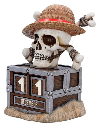 One Piece Calendario Perpetuo Luffy Jolly Roger 16 cm Nemesis Now