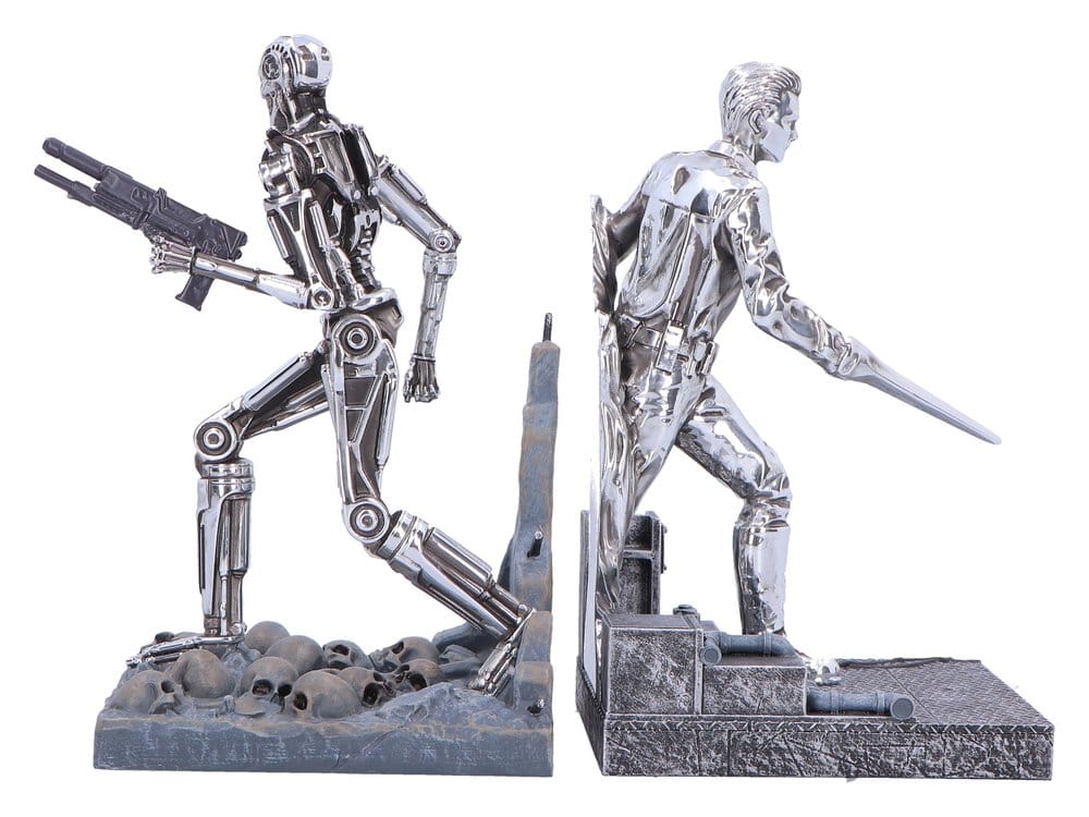 Fermaporte Terminator 2 T-1000 vs T-800 in resina, 19 cm, Nemesis Now