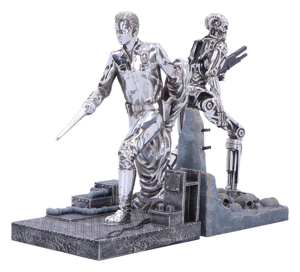 Fermaporte Terminator 2 T-1000 vs T-800 in resina, 19 cm, Nemesis Now