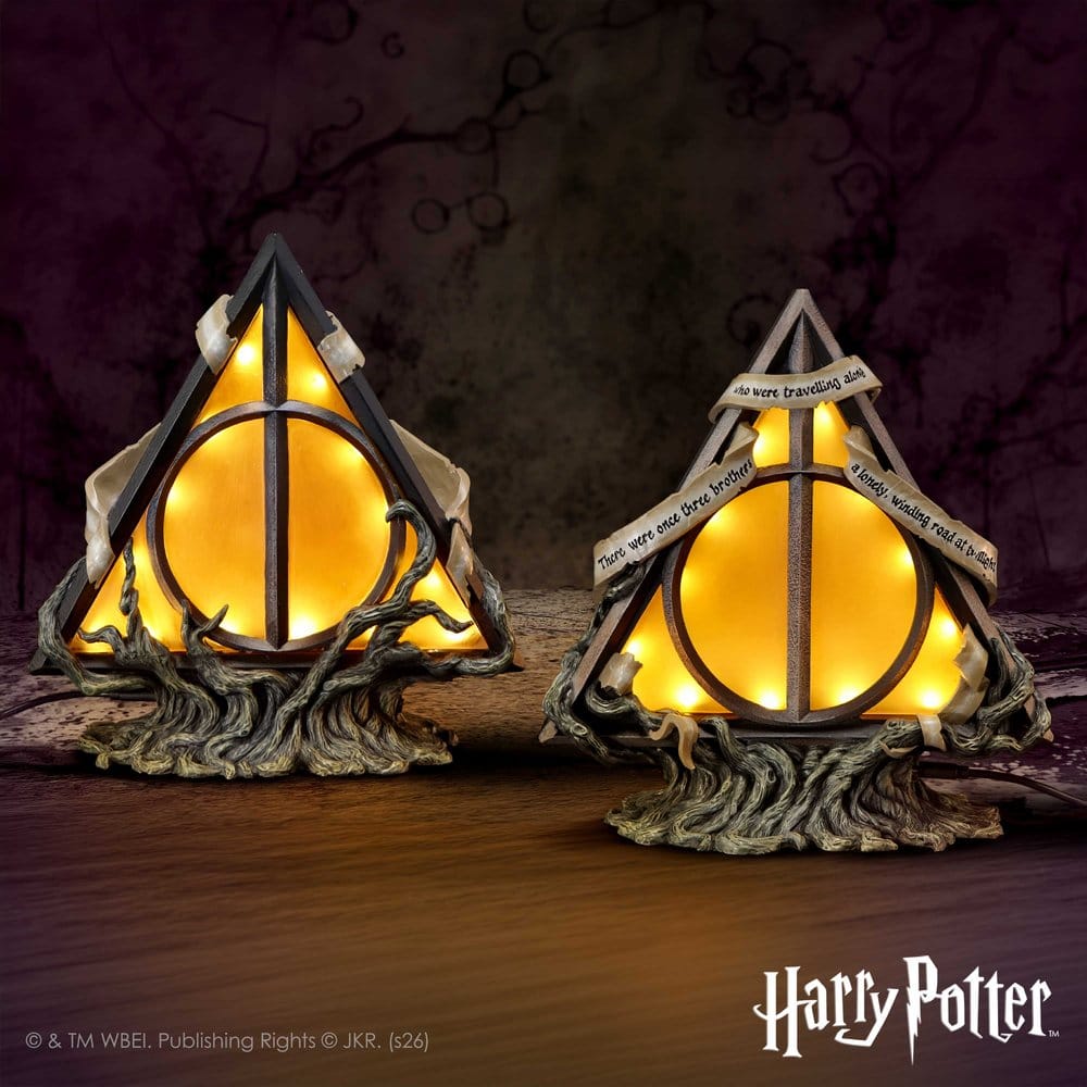 Lampada Harry Potter Simbolo dei Doni della Morte 22 cm Nemesis Now