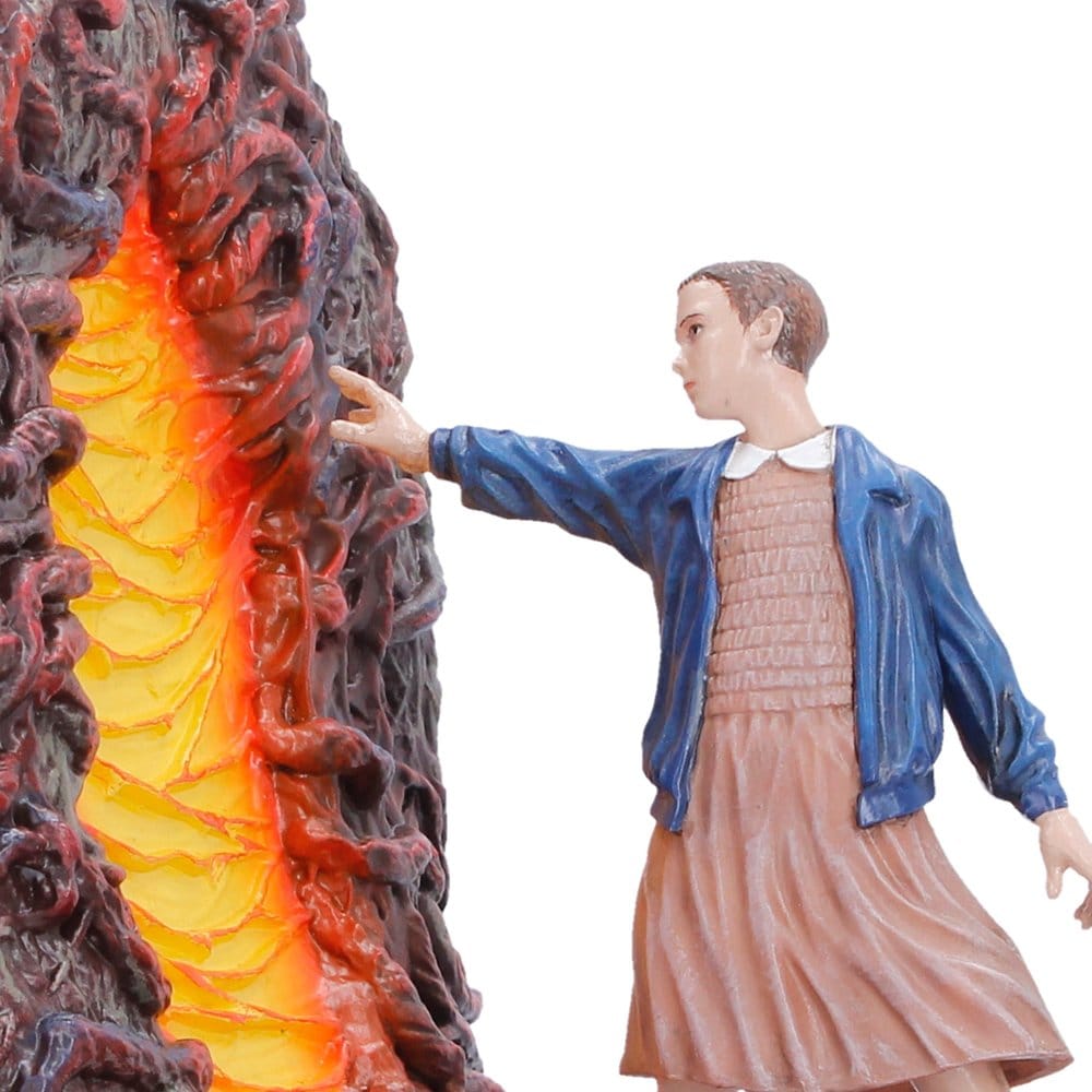 Fermaporte Stranger Things Il Sottosopra con Demogorgone ed Eleven, 18 cm, Nemesis Now