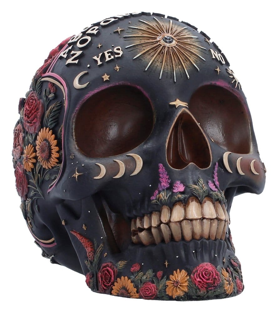 Teschio Spirit Board Skull Bloom Nemesis Now, decorazione da 15 cm