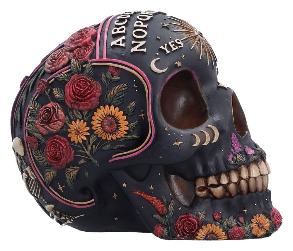 Teschio Spirit Board Skull Bloom Nemesis Now, decorazione da 15 cm