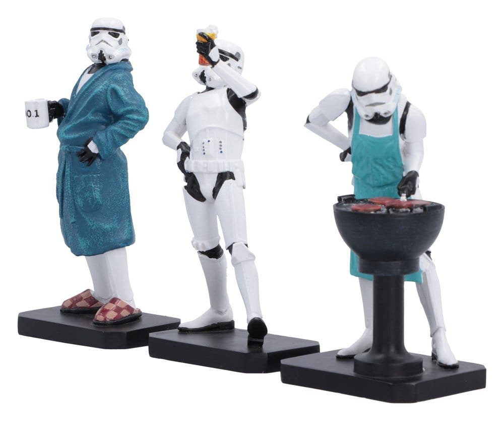 Set di 3 Action Figure Original Stormtrooper Living for the Weekend 11 cm Nemesis Now