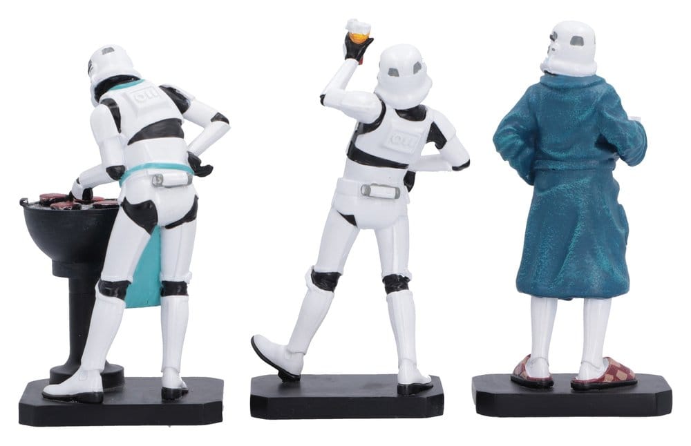 Set di 3 Action Figure Original Stormtrooper Living for the Weekend 11 cm Nemesis Now