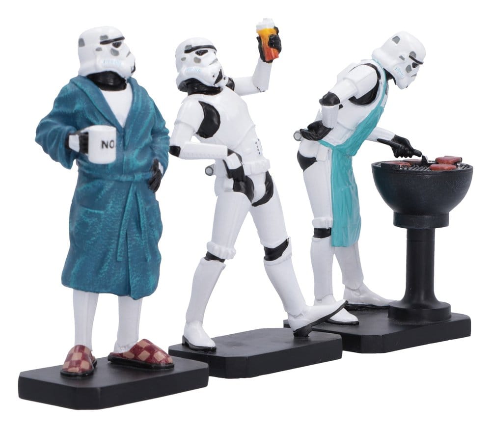 Set di 3 Action Figure Original Stormtrooper Living for the Weekend 11 cm Nemesis Now