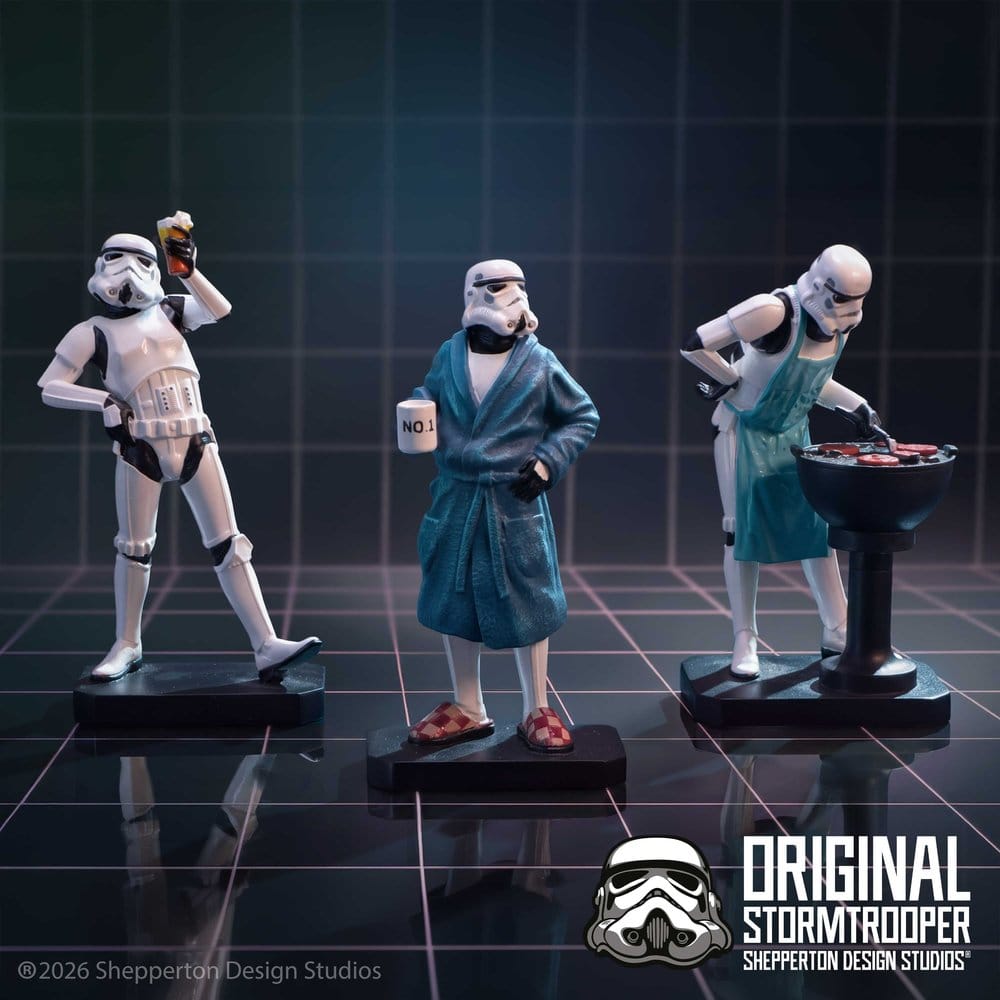 Set di 3 Action Figure Original Stormtrooper Living for the Weekend 11 cm Nemesis Now
