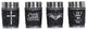 Set di 4 bicchierini Ozzy Osbourne Prince of Darkness, 9 cm, Nemesis Now