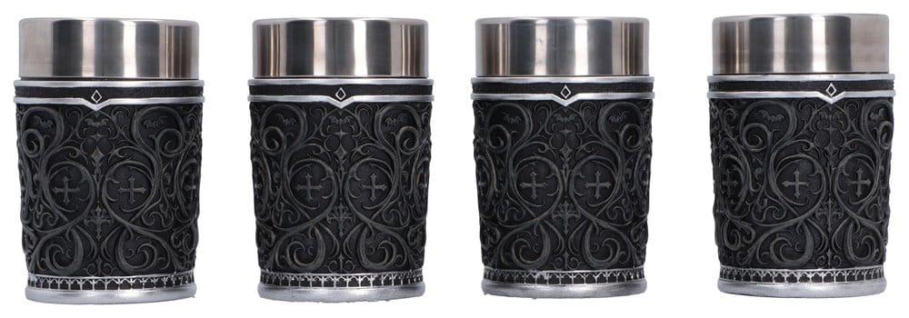 Set di 4 bicchierini Ozzy Osbourne Prince of Darkness, 9 cm, Nemesis Now