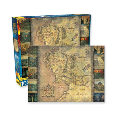 Il Signore degli Anelli Puzzle Mappa 1000 pezzi Aquarius