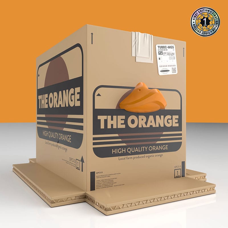 Metal Gear Solid Tubbz Action Figure in PVC The Orange Box Edizione in Scatola 10 cm Numskull