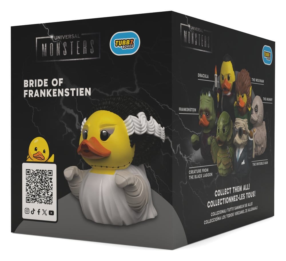 Action Figure in PVC Bride of Frankenstein Monsters Tubbz edizione in scatola 10 cm Numskull