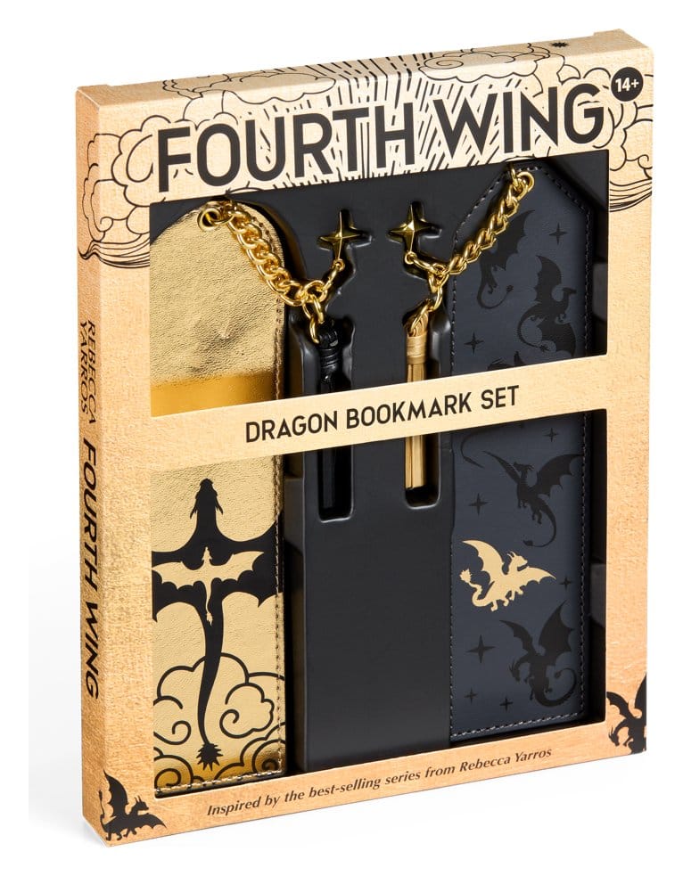 Segnalibri Fourth Wing 2 Pezzi con Draghi 15 cm - Noble Collection