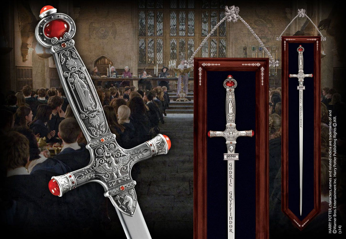 Harry Potter – Replica della Spada di Godric Grifondoro con targa