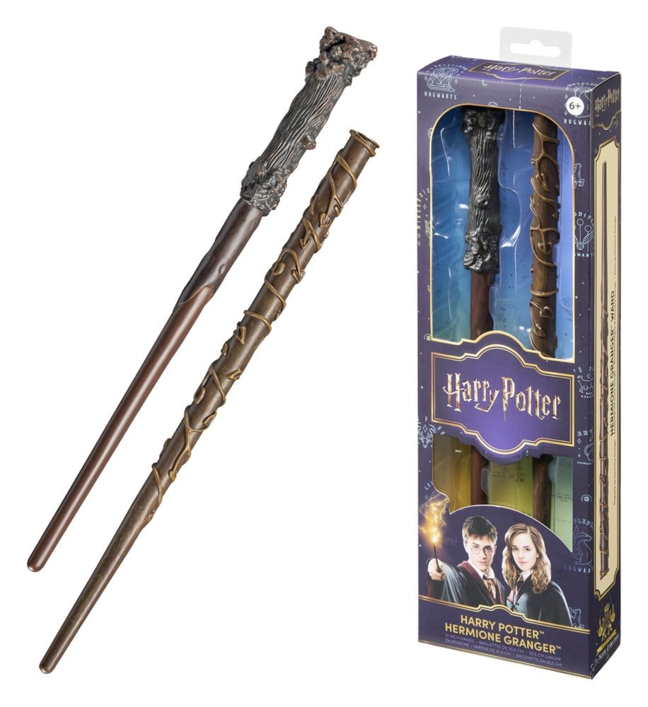 Harry Potter Bacchette per Roleplay 2-Pack Harry Potter e Hermione Granger 31 cm - Noble Collection