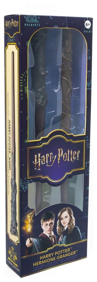 Harry Potter Bacchette per Roleplay 2-Pack Harry Potter e Hermione Granger 31 cm - Noble Collection