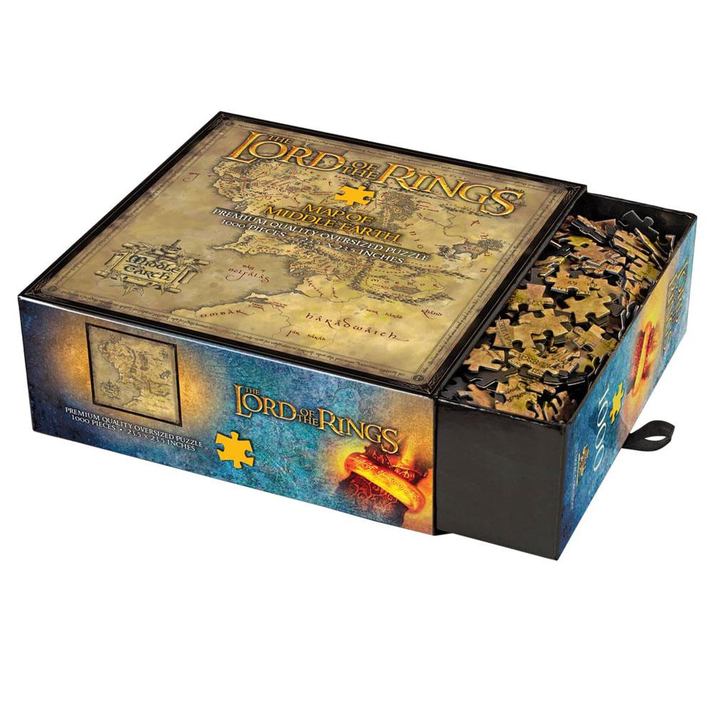 Puzzle Il Signore degli Anelli Mappa della Terra di Mezzo (1000 pezzi) - Noble Collection