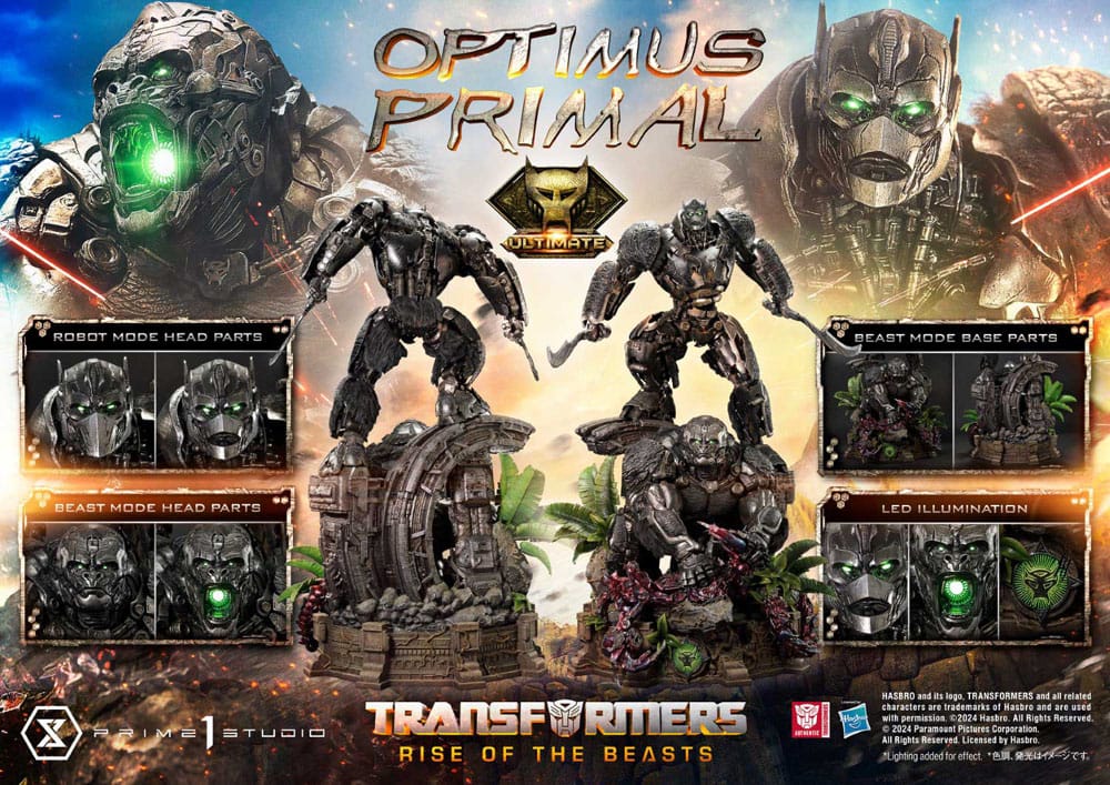 Transformers: Rise of the Beasts Museum Masterline Statua Optimus Primal Ultimate Version 72 cm