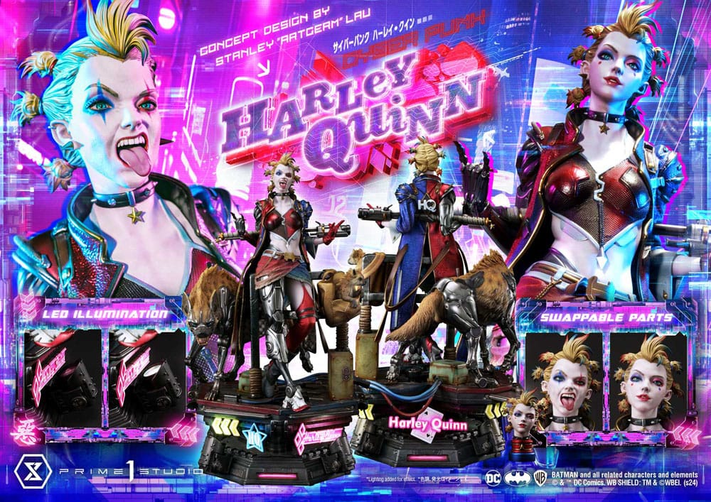 Batman Cyberpunk Harley Quinn Statua 1:4 60 cm - Prime 1 Studio Ultimate Premium Masterline Series