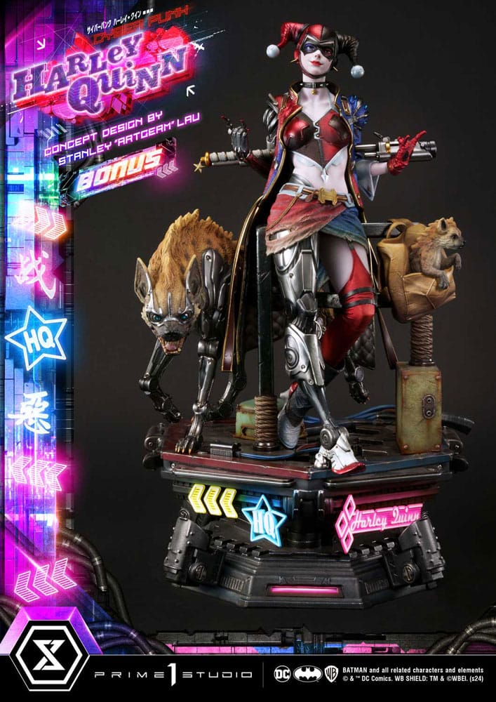Batman Cyberpunk Harley Quinn Deluxe Bonus Version Statua 60 cm Prime 1 Studio