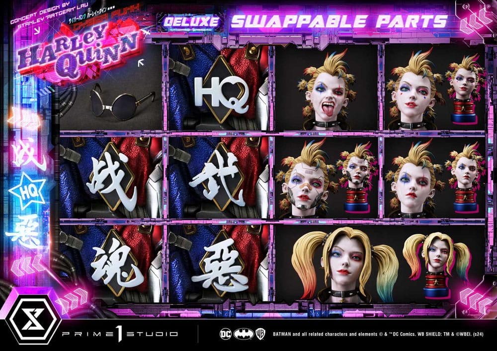 Batman Cyberpunk Harley Quinn Deluxe Bonus Version Statua 60 cm Prime 1 Studio