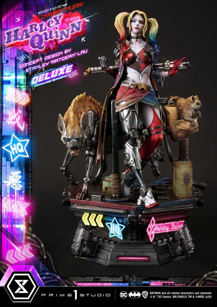 Batman Cyberpunk Harley Quinn Deluxe Bonus Version Statua 60 cm Prime 1 Studio