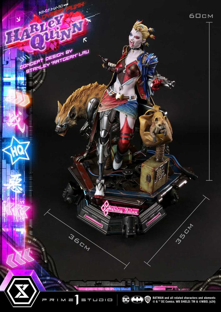Batman Cyberpunk Harley Quinn Deluxe Bonus Version Statua 60 cm Prime 1 Studio
