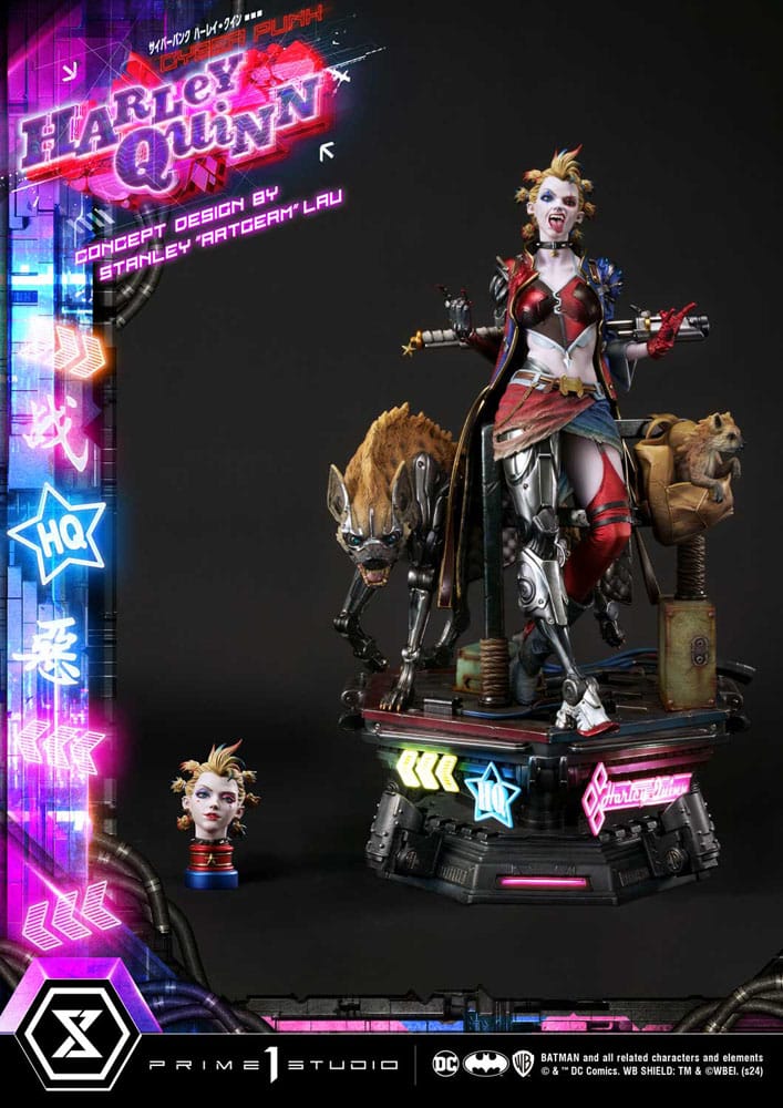 Batman Cyberpunk Harley Quinn Deluxe Bonus Version Statua 60 cm Prime 1 Studio