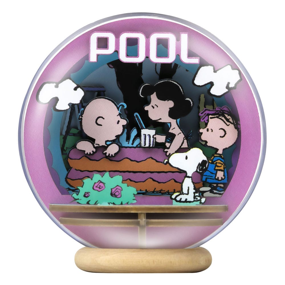 Peanuts Puremind Model Kit - Wooden Theater Globe Cool Pool - Pantasy