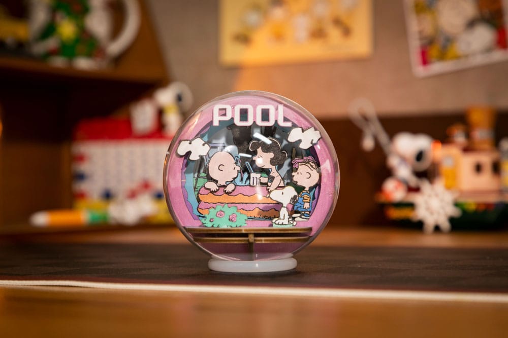 Peanuts Puremind Model Kit - Wooden Theater Globe Cool Pool - Pantasy