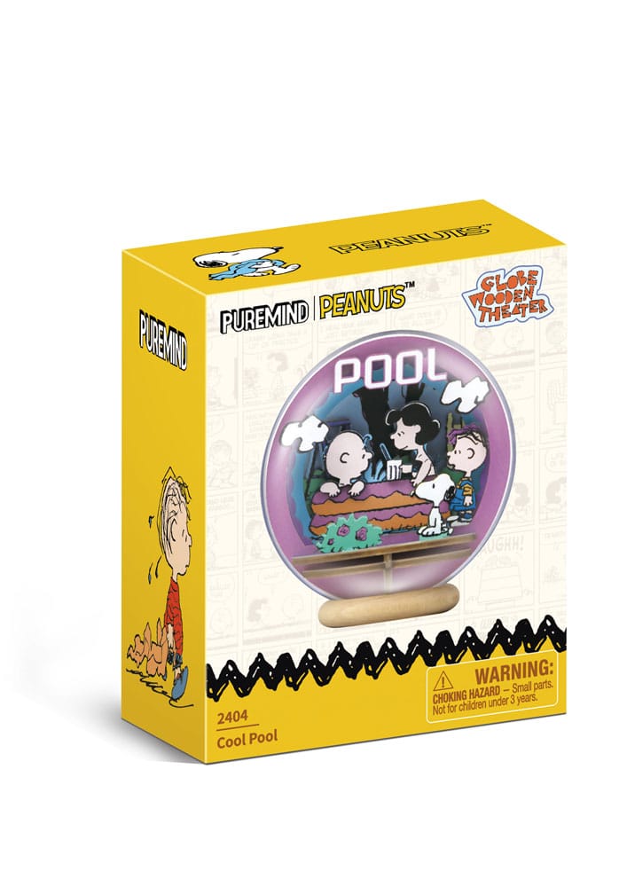 Peanuts Puremind Model Kit - Wooden Theater Globe Cool Pool - Pantasy