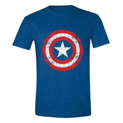 Marvel T-Shirt Captain America Cracked Shield Taglia M