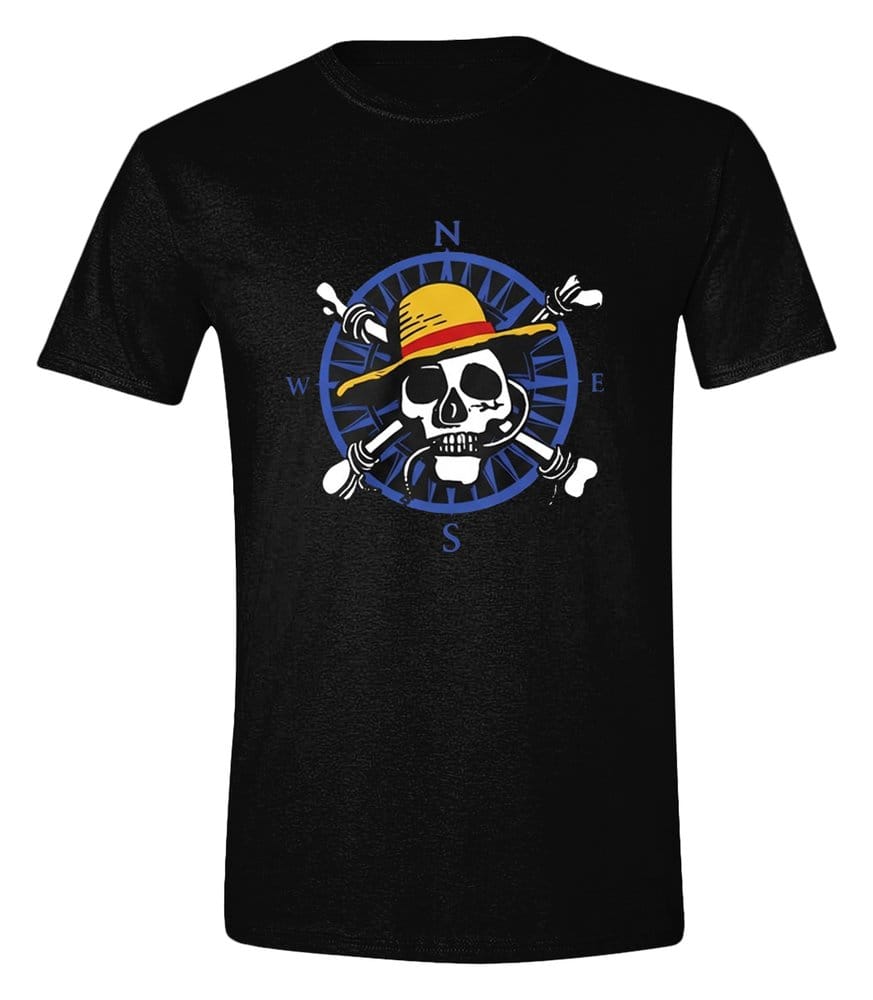 One Piece Live Action T-Shirt Greyscale Skull Taglia S - PCMerch