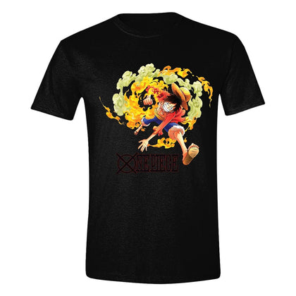 One Piece T-Shirt Luffy Attack Size M
