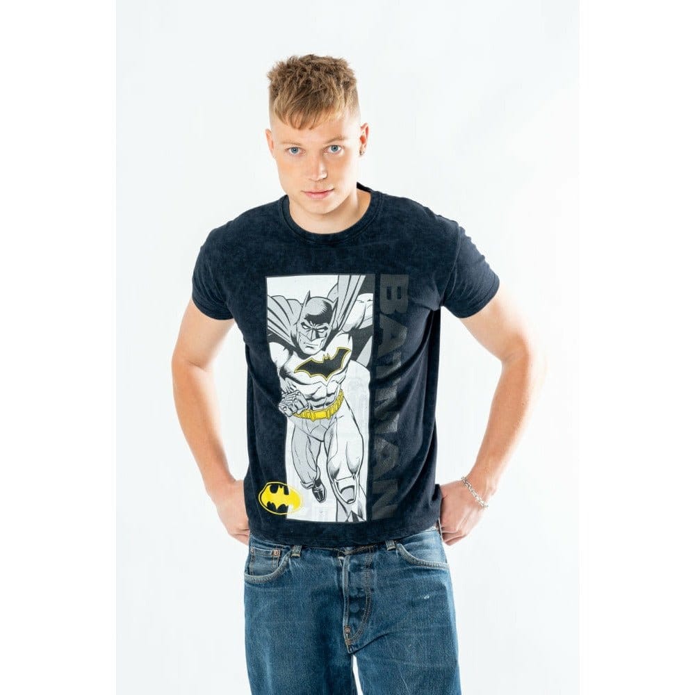 Maglietta Batman Comic Acid Wash - Taglia XL - Ufficiale CID