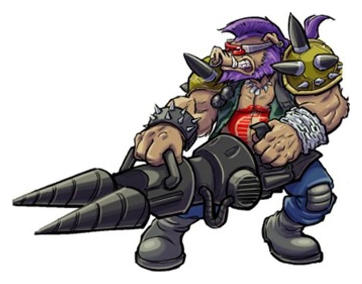 Tartarughe Ninja x G.I. Joe Crossover Classics Action Figure Rocksteady x Dreadnok Buzzer 12 cm Playmates