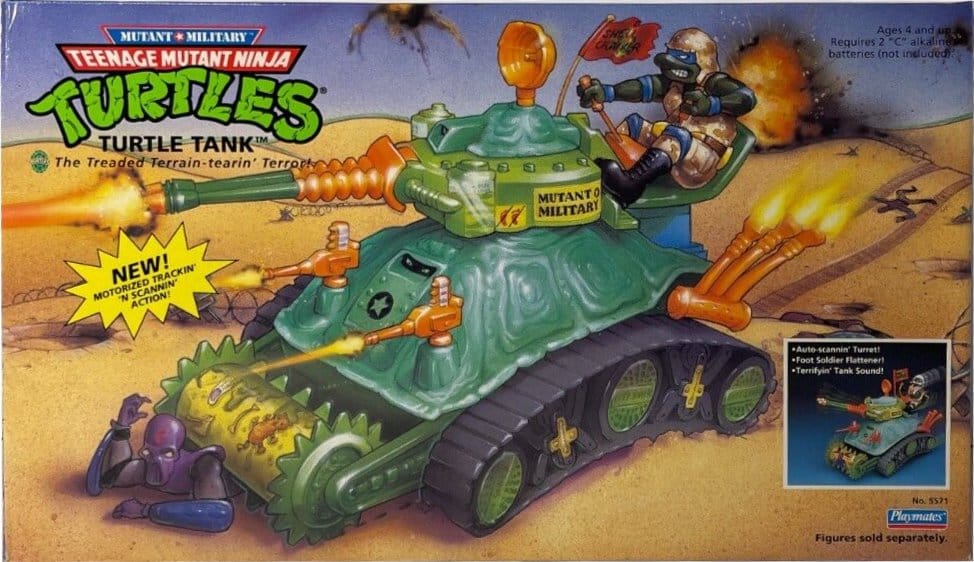 Tartarughe Ninja Veicolo Turtle Tank Playmates 25 cm