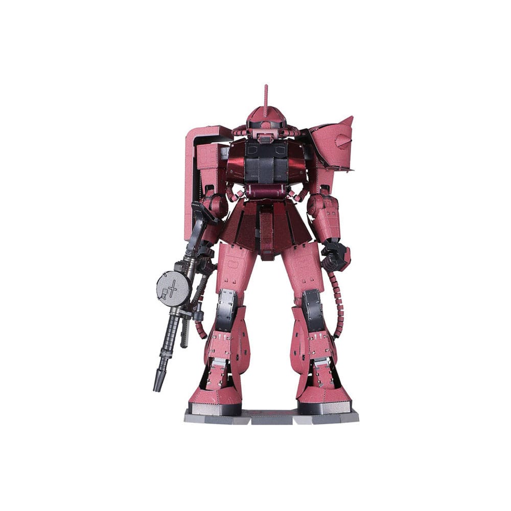 Mobile Suit Gundam Metallic Nano Puzzle Model Kit Zaku di Char 13 cm Plex