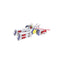 Mobile Suit Gundam Metallic Nano Puzzle Model Kit White Base 6 cm Plex