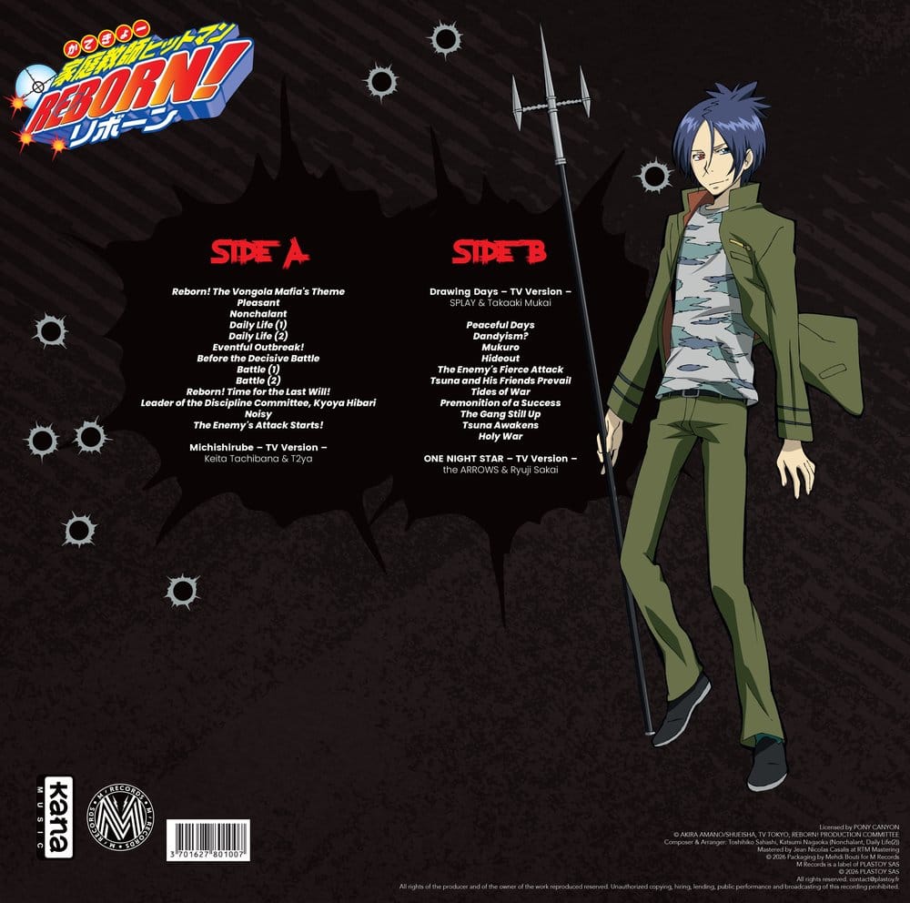 Hitman Reborn Colonna Sonora Originale su Vinile