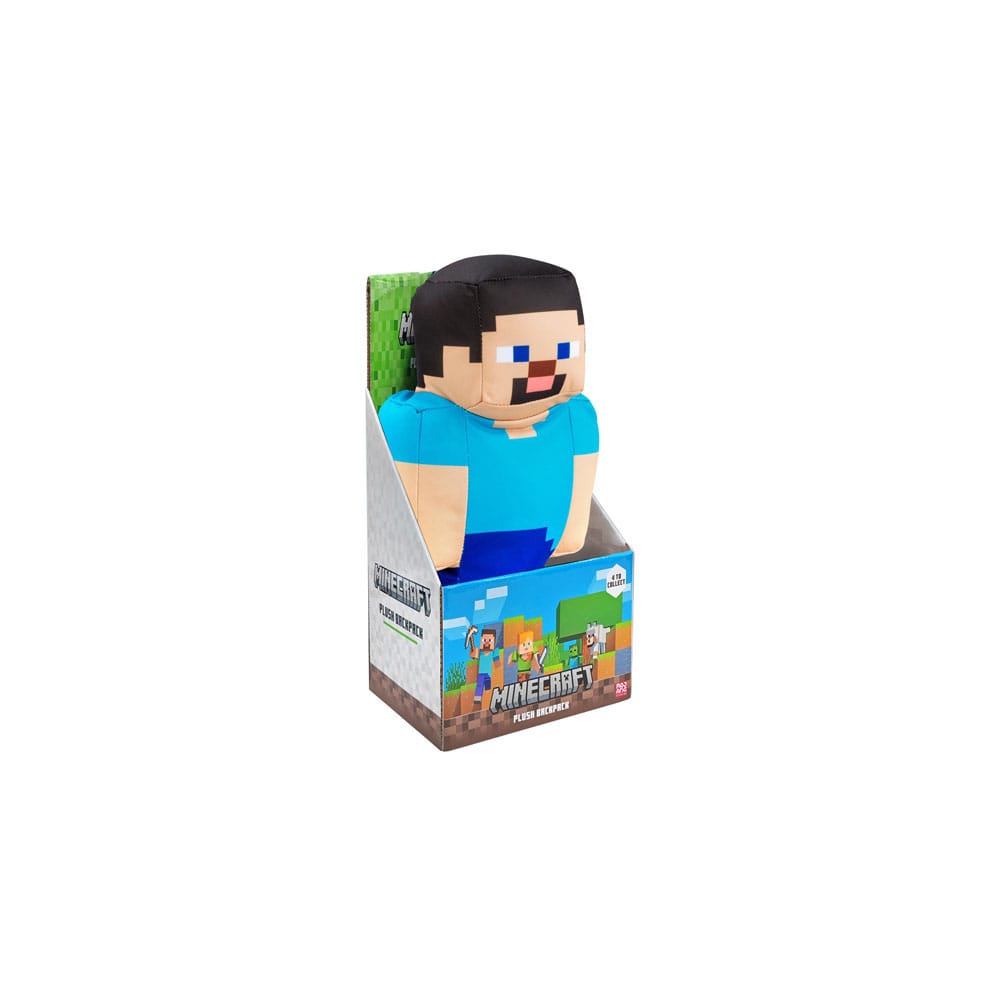 Minecraft Peluche Zaini 30 cm Assortimento (4) - Steve, Alex, Creeper, Zombie - PMI