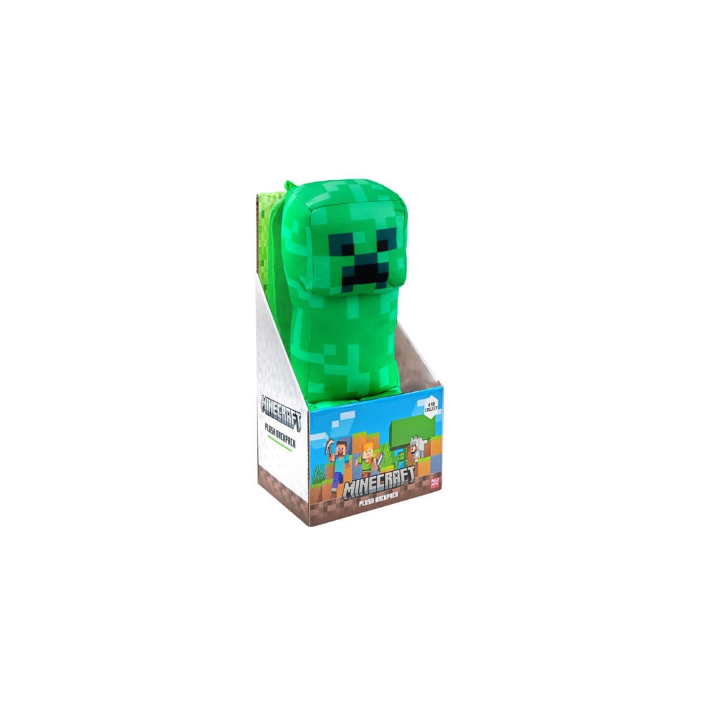 Minecraft Peluche Zaini 30 cm Assortimento (4) - Steve, Alex, Creeper, Zombie - PMI