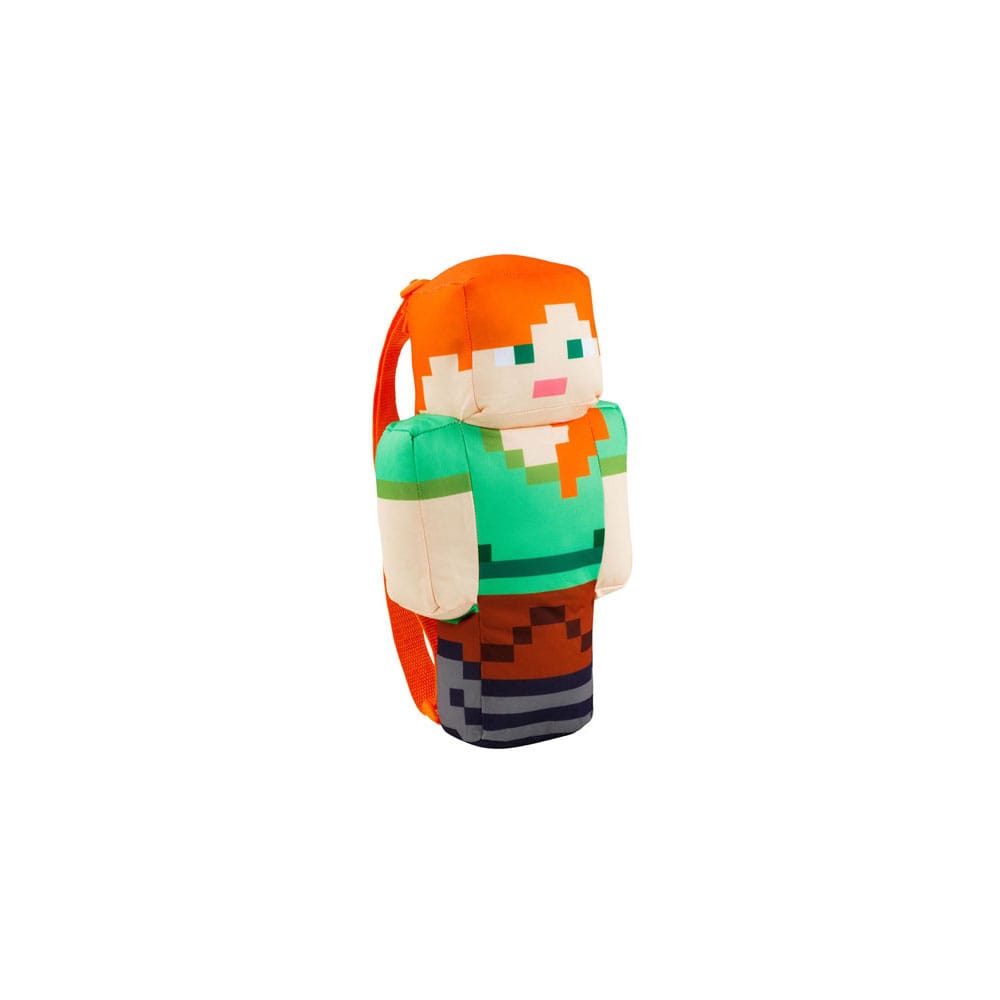 Minecraft Peluche Zaini 30 cm Assortimento (4) - Steve, Alex, Creeper, Zombie - PMI